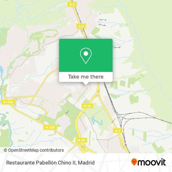 mapa Restaurante Pabellón Chino II