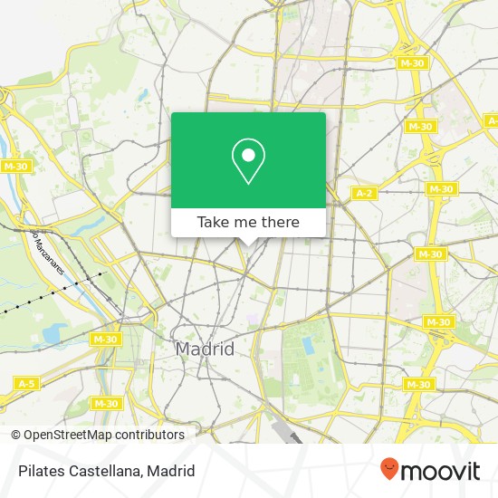 Pilates Castellana map