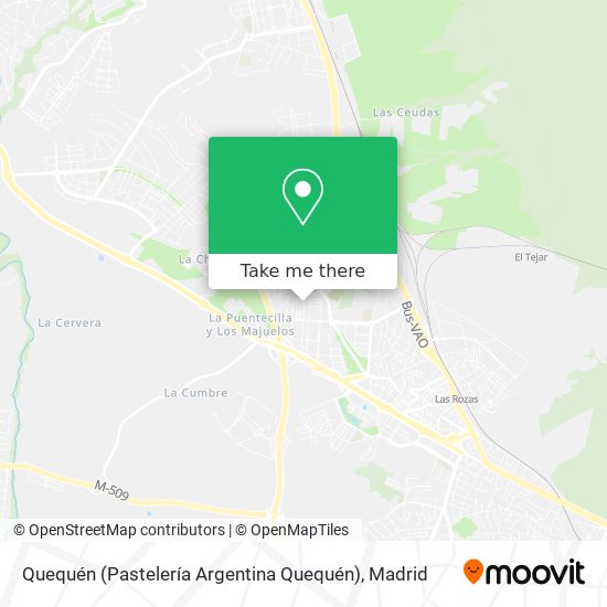 mapa Quequén (Pastelería Argentina Quequén)