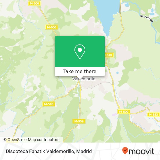 Discoteca Fanatik Valdemorillo map