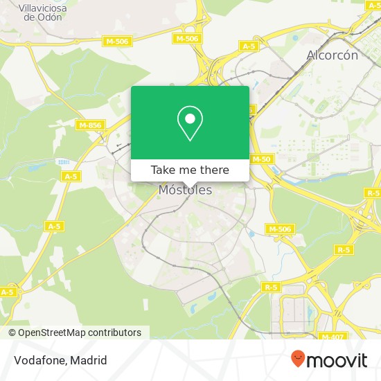 mapa Vodafone