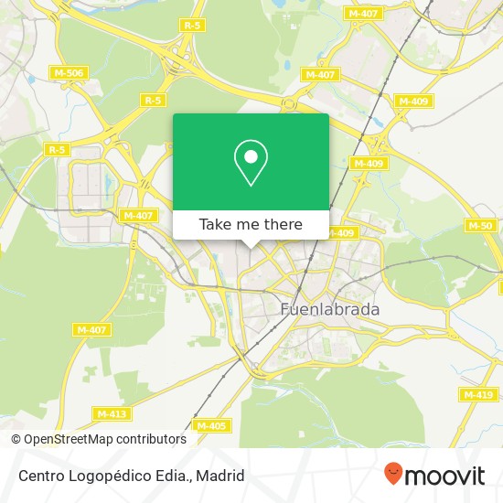 mapa Centro Logopédico Edia.