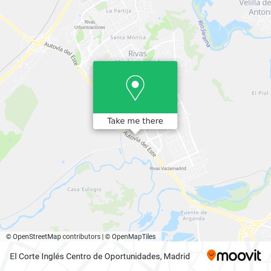 mapa El Corte Inglés   Centro de Oportunidades