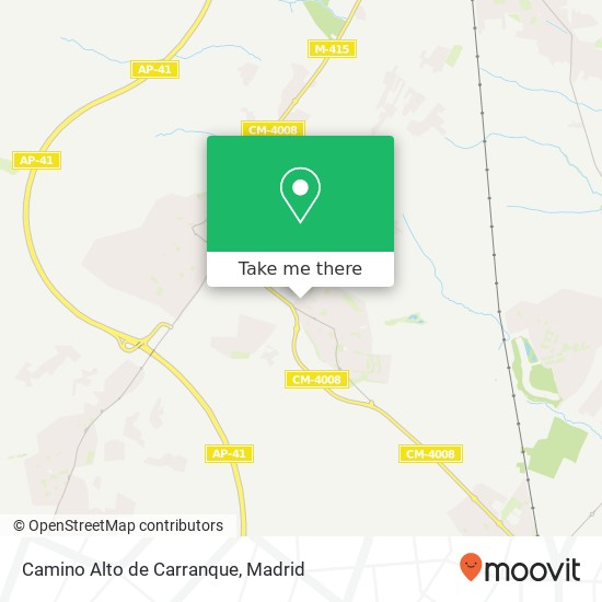 Camino Alto de Carranque map