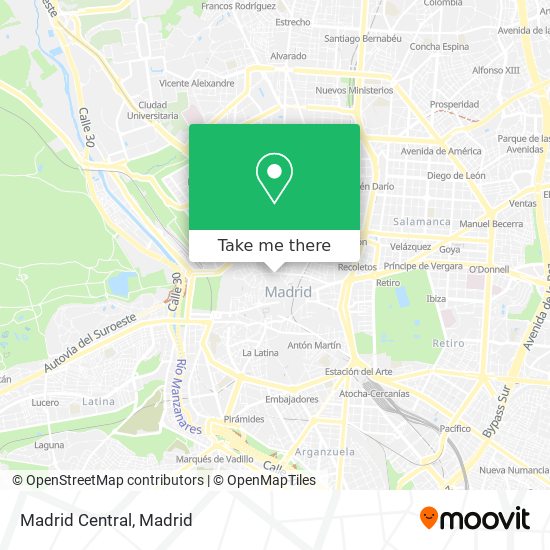 Madrid Central map