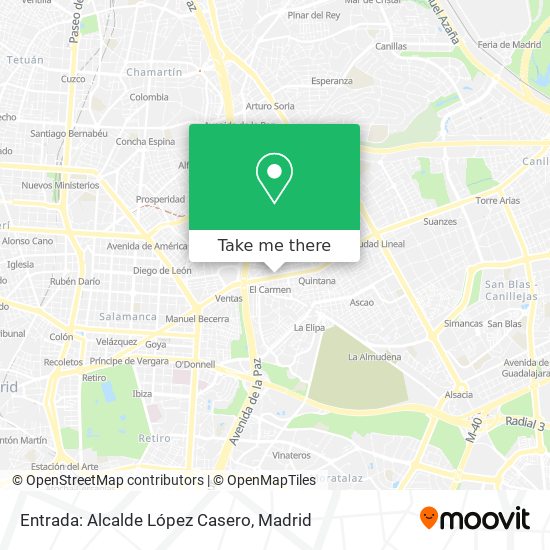 Entrada: Alcalde López Casero map