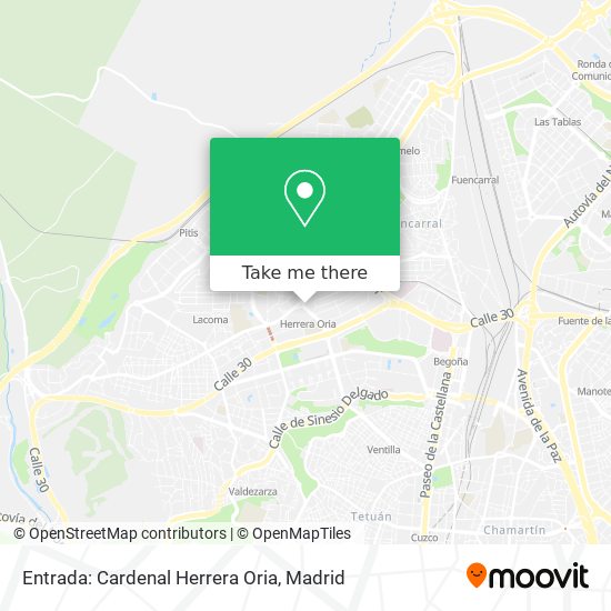 Entrada: Cardenal Herrera Oria map