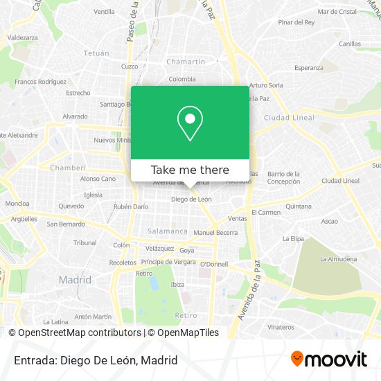Entrada: Diego De León map