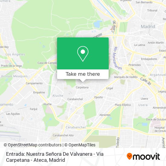 Entrada: Nuestra Señora De Valvanera - Via Carpetana - Ateca map