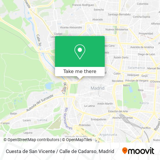 Cuesta de San Vicente / Calle de Cadarso map