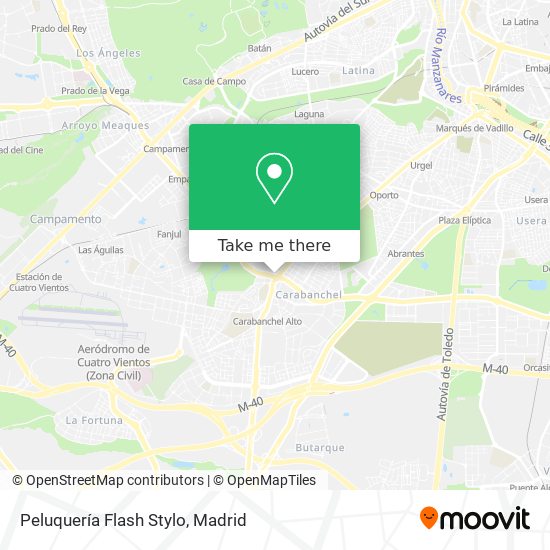 Peluquería Flash Stylo map