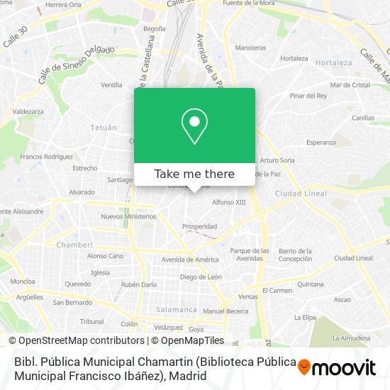 Bibl. Pública Municipal Chamartin (Biblioteca Pública Municipal Francisco Ibáñez) map