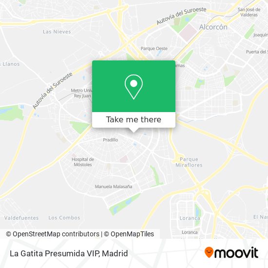 La Gatita Presumida VIP map