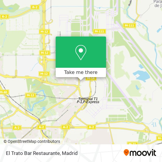 El Trato Bar Restaurante map