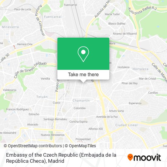 Embassy of the Czech Republic (Embajada de la República Checa) map