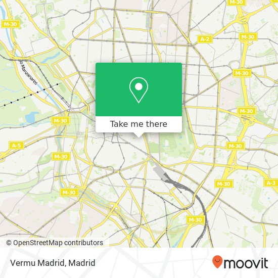 mapa Vermu Madrid