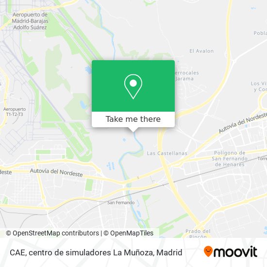 CAE, centro de simuladores La Muñoza map