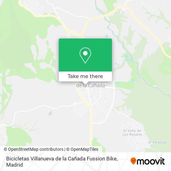 Bicicletas Villanueva de la Cañada Fussion Bike map