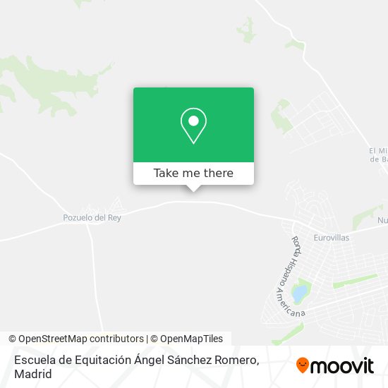 mapa Escuela de Equitación Ángel Sánchez Romero