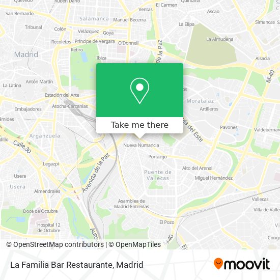 La Familia Bar Restaurante map