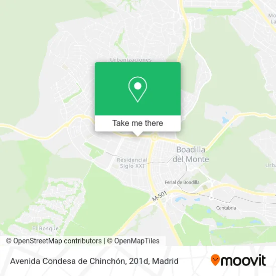 Avenida Condesa de Chinchón, 201d map