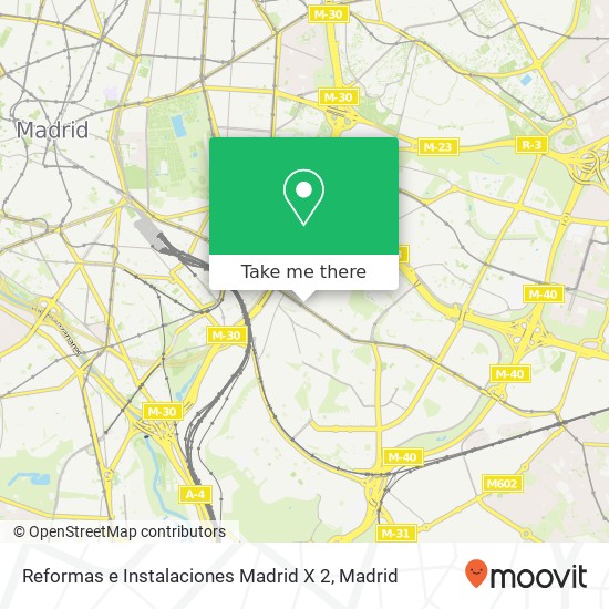 mapa Reformas e Instalaciones Madrid X 2