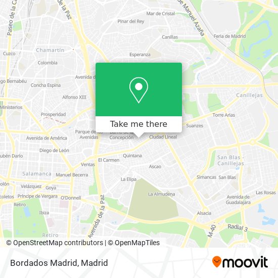 Bordados Madrid map