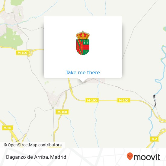 mapa Daganzo de Arriba