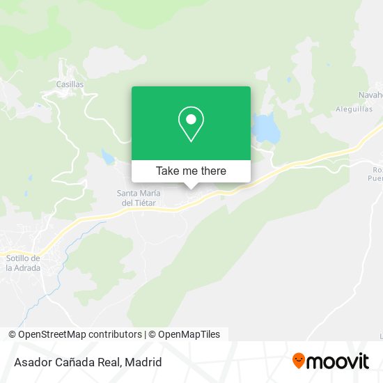 Asador Cañada Real map