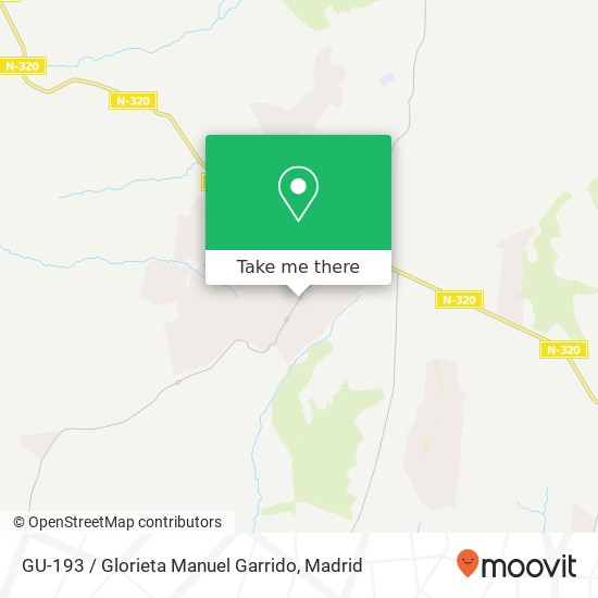mapa GU-193 / Glorieta Manuel Garrido