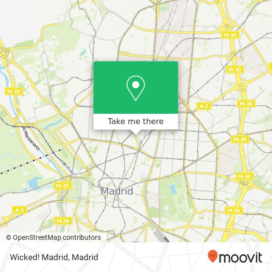 Wicked! Madrid map