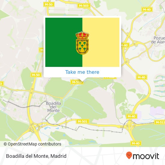 mapa Boadilla del Monte