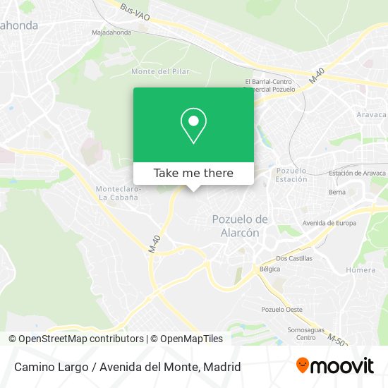 Camino Largo / Avenida del Monte map