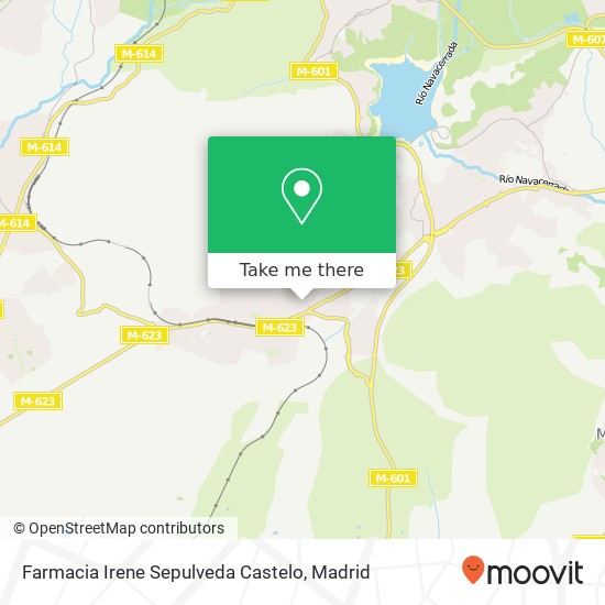 Farmacia Irene Sepulveda Castelo map