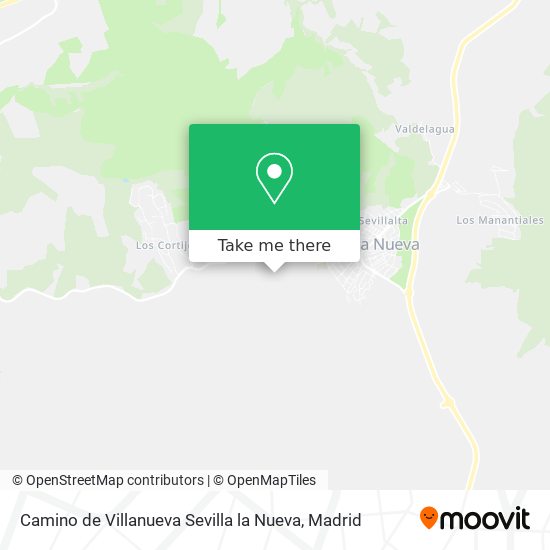 mapa Camino de Villanueva Sevilla la Nueva