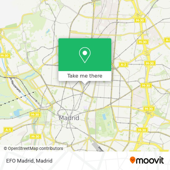 EFO Madrid map