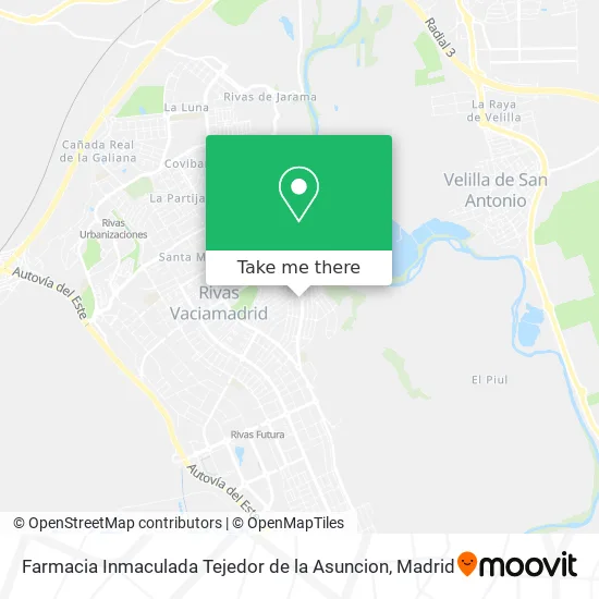 Farmacia Inmaculada Tejedor de la Asuncion map