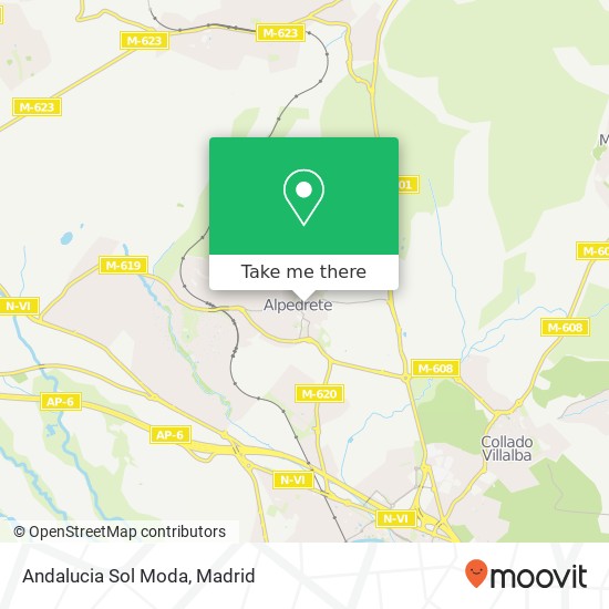 Andalucia Sol Moda map