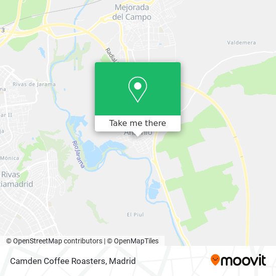 mapa Camden Coffee Roasters