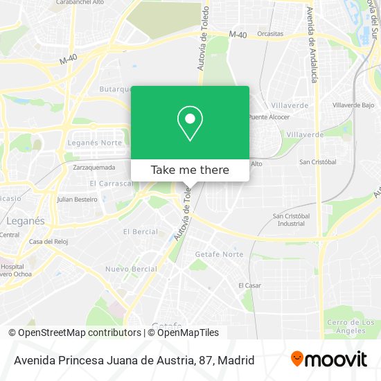 Avenida Princesa Juana de Austria, 87 map