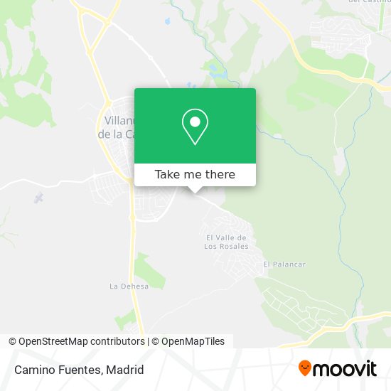 mapa Camino Fuentes