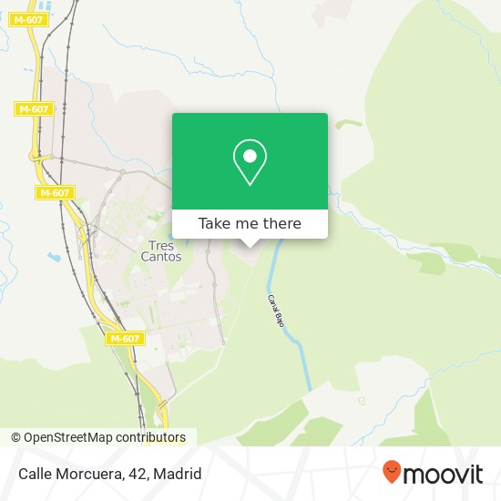 mapa Calle Morcuera, 42