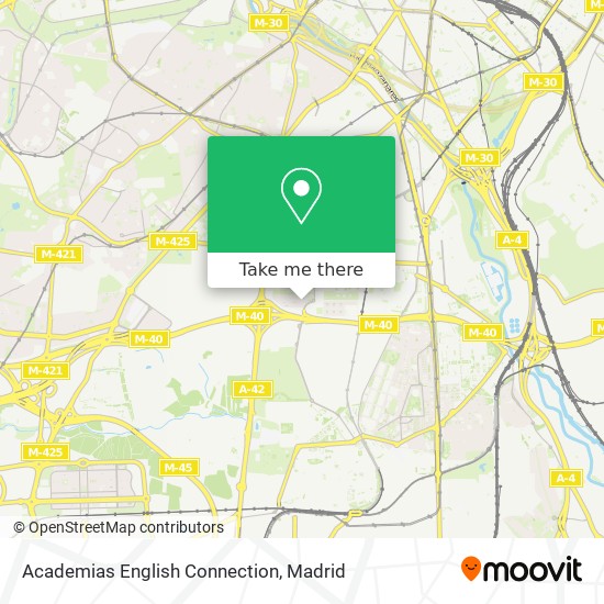 mapa Academias English Connection