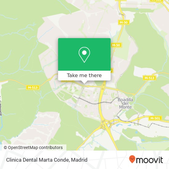 mapa Clinica Dental Marta Conde