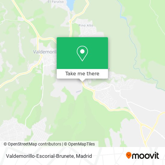 mapa Valdemorillo-Escorial-Brunete