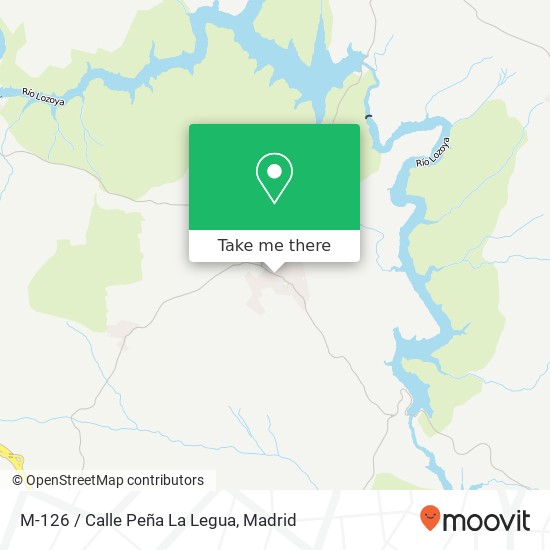 mapa M-126 / Calle Peña La Legua