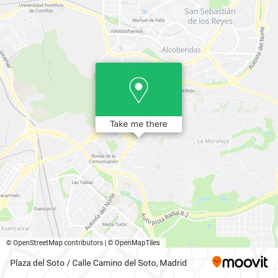 mapa Plaza del Soto / Calle Camino del Soto