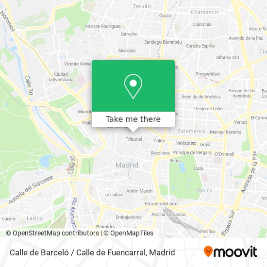 Calle de Barceló / Calle de Fuencarral map