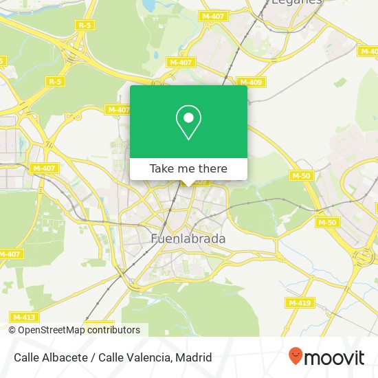 Calle Albacete / Calle Valencia map