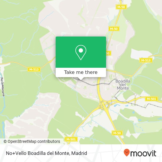 No+Vello Boadilla del Monte map